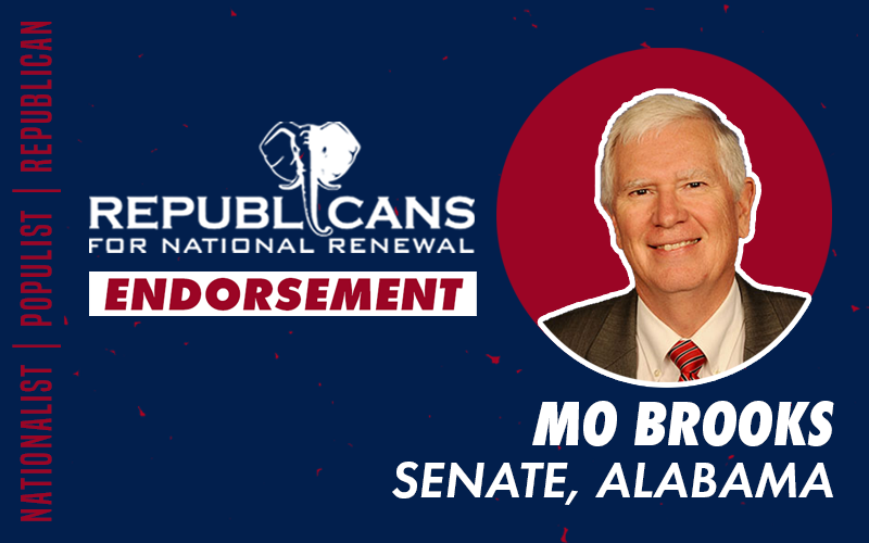 Republicans for National Renewal Endorses Mo Brooks for U.S. Senate