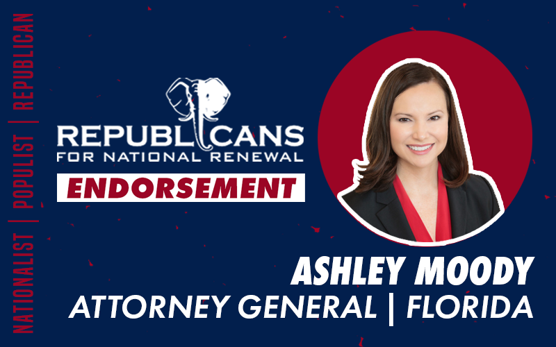Republicans for National Renewal Endorses Ashley Moody for Attorney General of Florida