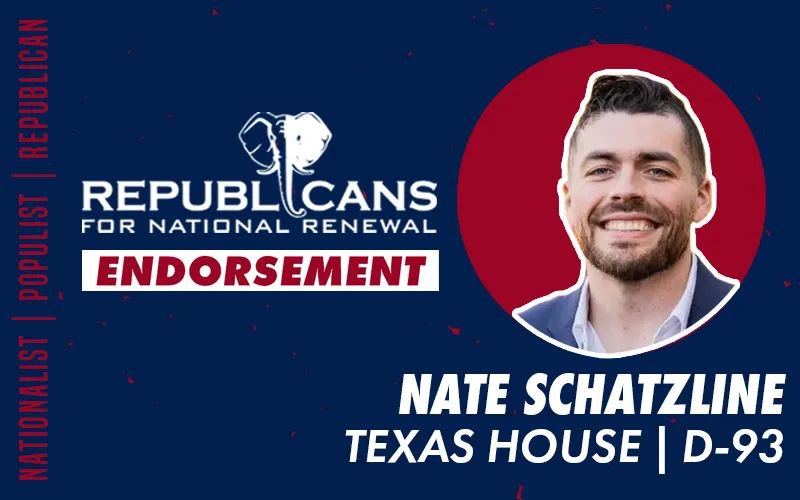 Republicans for National Renewal Endorses Nate Schatzline for State Representative